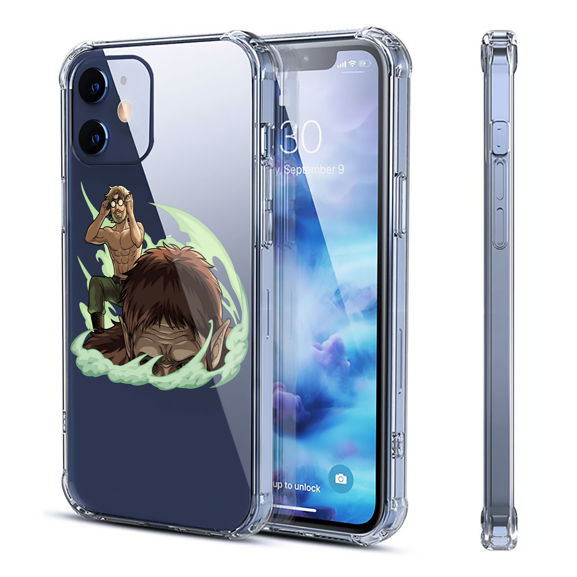 （画像用） 進撃の巨人 Attack on Titan 【iPhone 12シリーズ対応】透明スマホケース（クリアソフトケース）